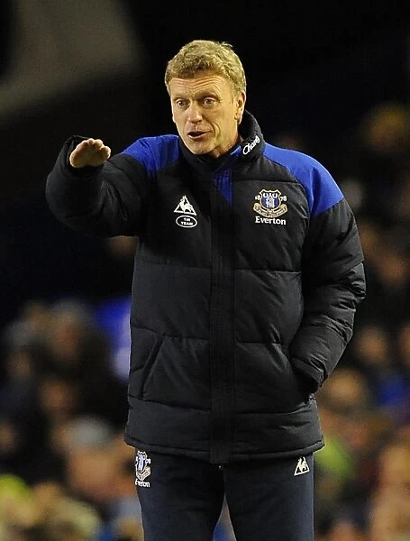 David Moyes Directs Everton Against Fulham in FA Cup Fourth Round at Goodison Park