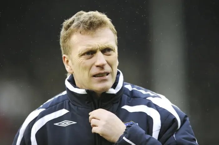 Framed Print : David Moyes and Everton Face Fulham in Barclays Premier League, March 2008