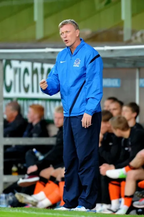 Framed Print : David Moyes at the Helm: Everton's Pre-Season Friendly at Tannadice Park Against Dundee United