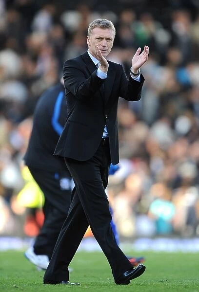 David Moyes Salutes Everton Fans After Final Whistle