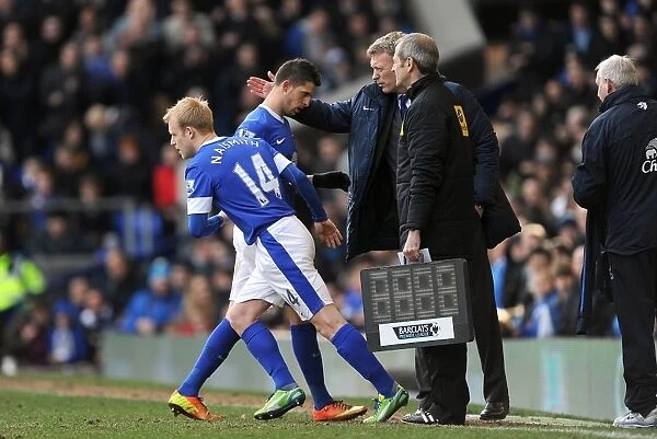 David Moyes Substitutes Steven Naismith for Kevin Mirallas against Manchester City
