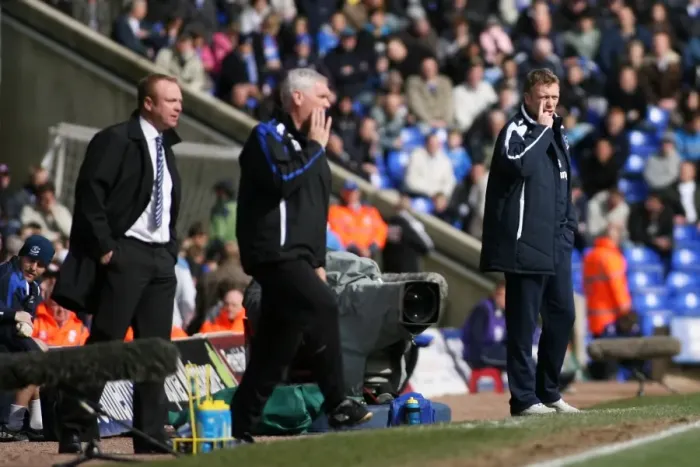 Framed Print : David Moyes vs. Alex McLeish: A Clash of Managers - Birmingham City vs. Everton, Barclays Premier League, 2007-08