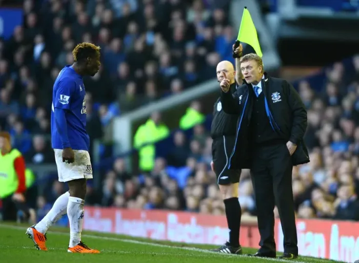 Framed Print : David Moyes vs. Louis Saha: Intense Moment at Goodison Park (Everton vs. Sunderland, February 26, 2011, Barclays Premier League) Framed Print : David Moyes vs. Louis Saha: Intense Moment at Goodison Park (Everton vs. Sunderland, February 26, 2011, Barclays Premier League)