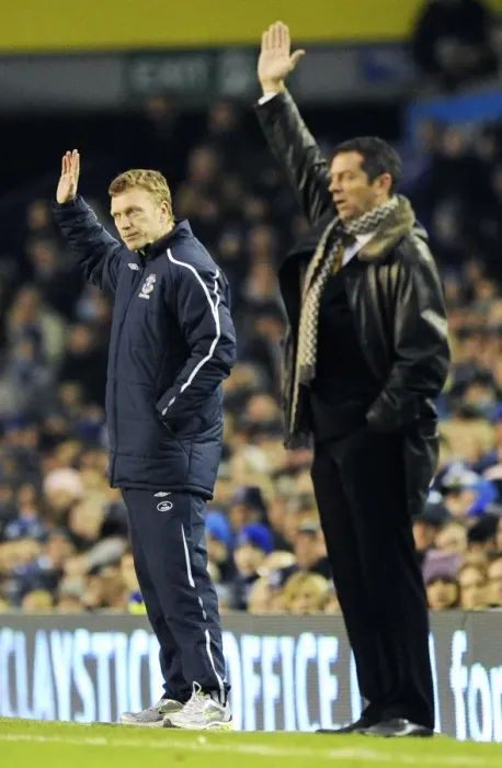 Framed Print : Deep in Thought: Moyes and Brown Pondering at Goodison Park during Everton vs. Hull City, 2009 Barclays Premier League Framed Print : Deep in Thought: Moyes and Brown Pondering at Goodison Park during Everton vs. Hull City, 2009 Barclays Premier League