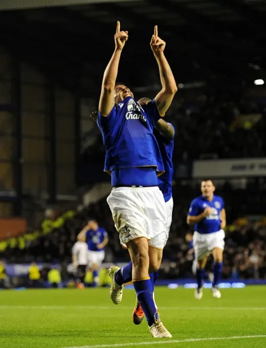 Framed Print : Denis Stracqualursi's FA Cup Goal: Everton's First Against Fulham at Goodison Park (January 2012) Framed Print : Denis Stracqualursi's FA Cup Goal: Everton's First Against Fulham at Goodison Park (January 2012)