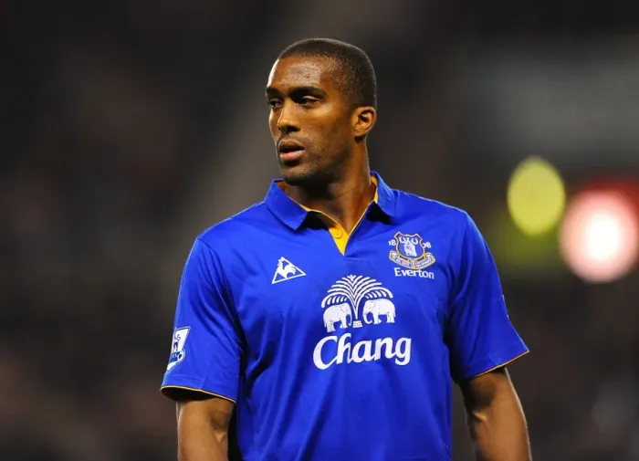 Framed Print : Determined Distin: Everton's FA Cup Hero at Sunderland's Stadium of Light