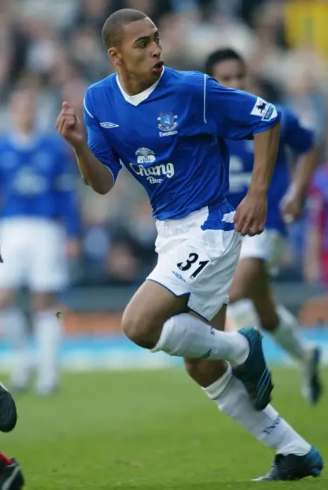 Framed Print : Determined Striker: James Vaughan's Intense Focus with Everton Football Club Framed Print : Determined Striker: James Vaughan's Intense Focus with Everton Football Club