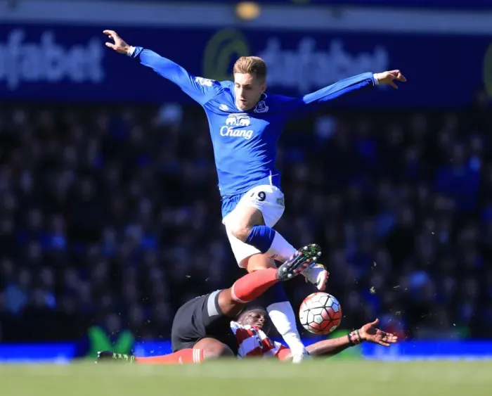 Framed Print : Deulofeu vs. Wanyama: Intense Battle at Goodison Park - Everton vs. Southampton, Barclays Premier League Framed Print : Deulofeu vs. Wanyama: Intense Battle at Goodison Park - Everton vs. Southampton, Barclays Premier League