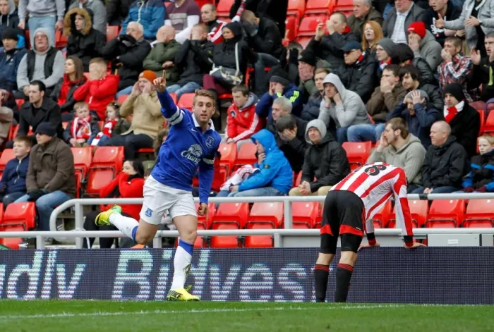 Framed Print : Deulofeu's Strike: Everton's Triumph at Sunderland's Stadium of Light (April 12, 2014, Barclays Premier League) Framed Print : Deulofeu's Strike: Everton's Triumph at Sunderland's Stadium of Light (April 12, 2014, Barclays Premier League)