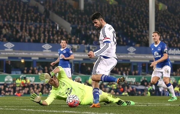 Diego Costa vs. Joel Robles: A FA Cup Showdown at Goodison Park - Everton vs. Chelsea
