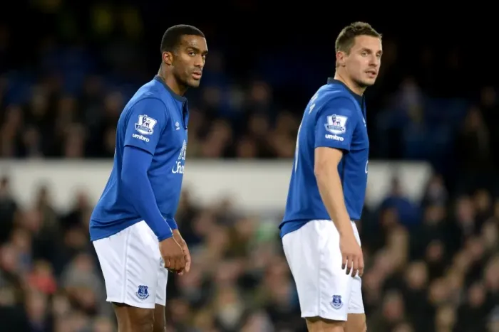Framed Print : Distin and Jagielka in FA Cup Battle: Everton vs West Ham United at Goodison Park Framed Print : Distin and Jagielka in FA Cup Battle: Everton vs West Ham United at Goodison Park