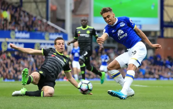 Framed Print : Dominic Calvert-Lewin's Shot: Everton vs. Chelsea at Goodison Park, Premier League Framed Print : Dominic Calvert-Lewin's Shot: Everton vs. Chelsea at Goodison Park, Premier League