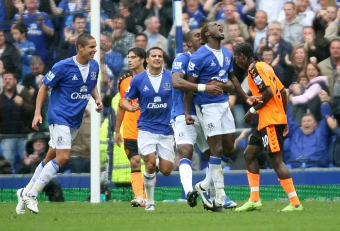 Framed Print : Dramatic Equalizer: Louis Saha Saves Everton with Last-Minute Goal vs. Wigan Athletic Framed Print : Dramatic Equalizer: Louis Saha Saves Everton with Last-Minute Goal vs. Wigan Athletic