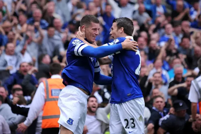 Framed Print : Dramatic Equalizer: Ross Barkley's Thrilling Goal for Everton at Carrow Road (2013)