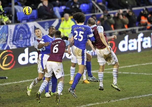 Dramatic Header by Marouane Fellaini: Everton vs. Aston Villa's Thrilling 3-3 Draw (Barclays Premier League, 02-02-2013)