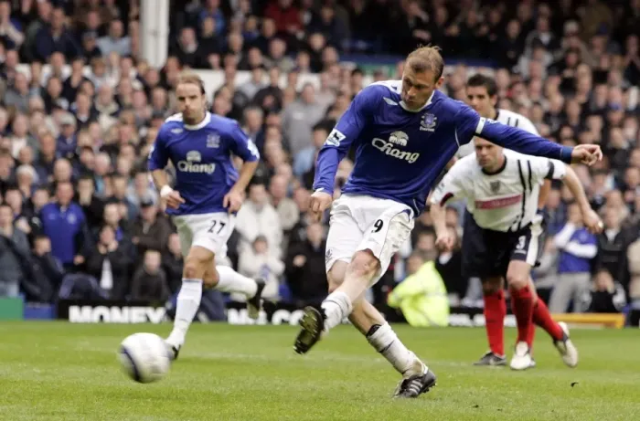 Framed Print : Duncan Ferguson's Dramatic Penalty Rebound: Everton's Comeback Win Against West Bromwich Albion, FA Barclays Premiership, 2006 Framed Print : Duncan Ferguson's Dramatic Penalty Rebound: Everton's Comeback Win Against West Bromwich Albion, FA Barclays Premiership, 2006