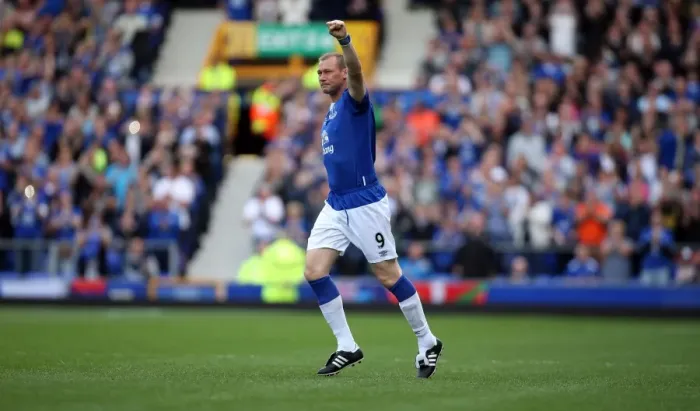Framed Print : Duncan Ferguson's Intense Leadership: Everton vs Leeds United Pre-Season Clash at Elland Road Framed Print : Duncan Ferguson's Intense Leadership: Everton vs Leeds United Pre-Season Clash at Elland Road