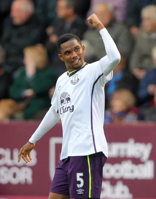 Framed Print : Eto'o Scores Second Goal: Everton's Triumph over Burnley in Barclays Premier League Framed Print : Eto'o Scores Second Goal: Everton's Triumph over Burnley in Barclays Premier League