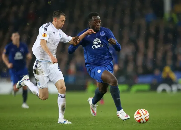 Framed Print : Europa League Showdown: Lukaku vs. Danilo Silva - Everton vs. Dynamo Kiev: A Battle for Supremacy Framed Print : Europa League Showdown: Lukaku vs. Danilo Silva - Everton vs. Dynamo Kiev: A Battle for Supremacy
