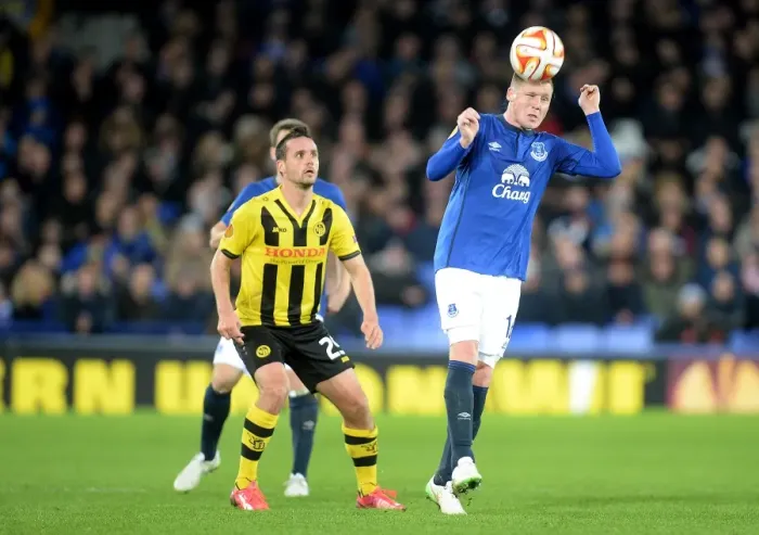 Framed Print : Europa League Showdown: McCarthy vs. Nuzzolo at Goodison Park Framed Print : Europa League Showdown: McCarthy vs. Nuzzolo at Goodison Park