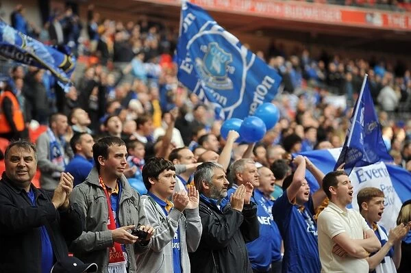 Everton Faithful Roar Loud at Wembley: Everton vs. Liverpool - FA Cup Semi-Final Showdown, 14 April 2012