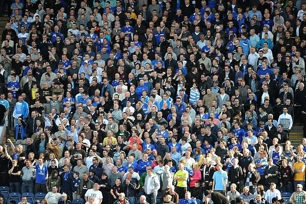 Everton Fans Unified Roar at Ewood Park: Blackburn Rovers vs. Everton - Premier League Intensity