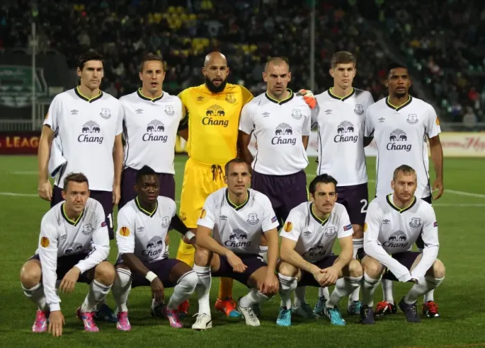 Framed Print : Everton FC: Europa League Group H - Everton Team Line-up vs FC Krasnodar (McGeady, Atsu, Osman, Baines, Hibbert, Barry, Jagielka, Tim Howard, Gibson, Stones, Eto'o) Framed Print : Everton FC: Europa League Group H - Everton Team Line-up vs FC Krasnodar (McGeady, Atsu, Osman, Baines, Hibbert, Barry, Jagielka, Tim Howard, Gibson, Stones, Eto'o)