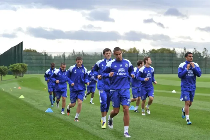 Framed Print : Everton FC: Jack Rodwell in Training at Finch Farm