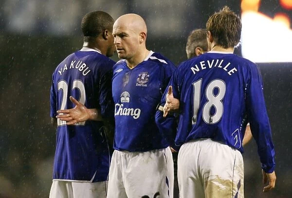 Everton FC: Lee Carsley, Yakubu, and Neville's Freekick Standoff against Arsenal (07 / 08)