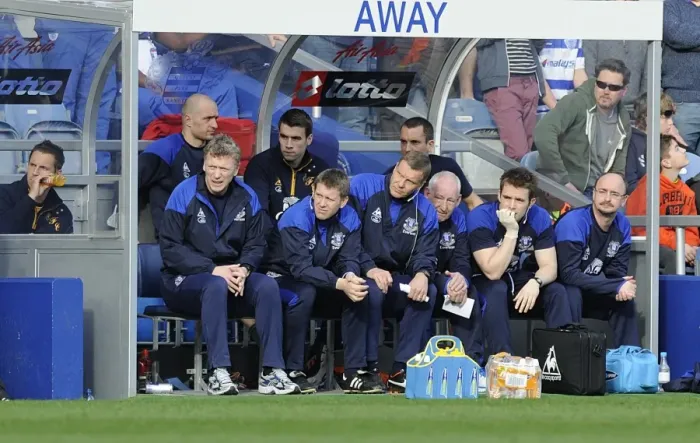 Framed Print : Everton FC at Loftus Road: A Peek into Their Barclays Premier League Bench (vs. Queens Park Rangers, 03 March 2012) Framed Print : Everton FC at Loftus Road: A Peek into Their Barclays Premier League Bench (vs. Queens Park Rangers, 03 March 2012)