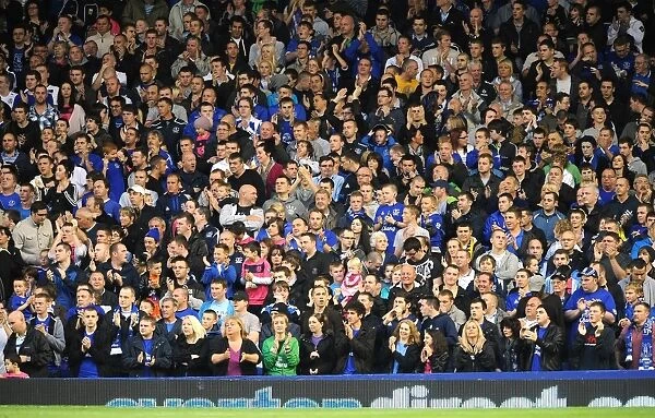Everton FC: Passionate Fans Unite for Victory Against Huddersfield Town in Carling Cup Second Round at Goodison Park (25 August 2010)