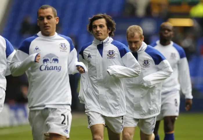 Framed Print : Everton FC: Pre-Match Huddle - Osman, Baines, Hibbert, and Saha at Goodison Park (Everton vs Manchester United, Barclays Premier League, 2011) Framed Print : Everton FC: Pre-Match Huddle - Osman, Baines, Hibbert, and Saha at Goodison Park (Everton vs Manchester United, Barclays Premier League, 2011)