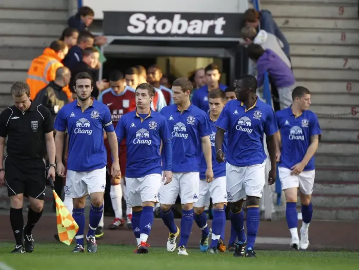 Framed Print : Everton FC: Pre-Match Moment at Halton Stadium - Everton vs. Aston Villa, Barclays Premier Reserve League (September 13, 2011) Framed Print : Everton FC: Pre-Match Moment at Halton Stadium - Everton vs. Aston Villa, Barclays Premier Reserve League (September 13, 2011)