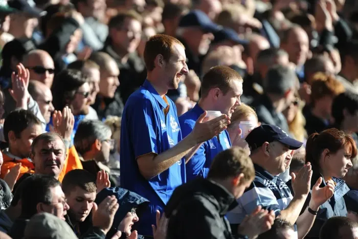 Framed Print : Everton FC: A Sea of Passionate Fans Roaring for Victory - Everton vs Wigan Athletic (September 17, 2011), Goodison Park Framed Print : Everton FC: A Sea of Passionate Fans Roaring for Victory - Everton vs Wigan Athletic (September 17, 2011), Goodison Park