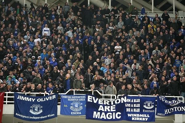 Everton FC: Unwavering Support at Olympic Stadium - AEK Athens vs. Everton, UEFA Europa League Group I