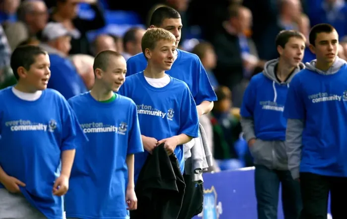 Framed Print : Everton Football Club: Uniting Community Staff and Volunteers at Goodison Park Before Everton vs Stoke City (Barclays Premier League, 30 October 2010) Framed Print : Everton Football Club: Uniting Community Staff and Volunteers at Goodison Park Before Everton vs Stoke City (Barclays Premier League, 30 October 2010)