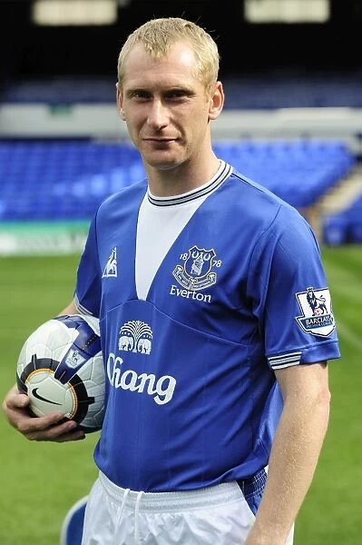 Everton Football Club: Tony Hibbert at 2009 Photocall