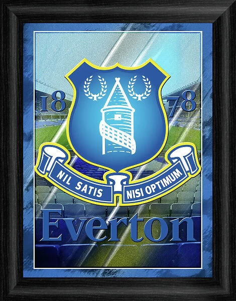 Everton Framed Crest Art Print