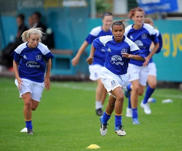 Everton Ladies Pre-Match Warm-Up: Everton vs. Lincoln (FA WSL, 07.08.2011)