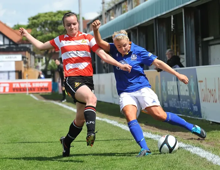 Framed Print : Everton Ladies vs Doncaster Rovers Belles: FA Womens Super League - Alex Greenwood Shines at Arriva Stadium (13 May 2012) Framed Print : Everton Ladies vs Doncaster Rovers Belles: FA Womens Super League - Alex Greenwood Shines at Arriva Stadium (13 May 2012)
