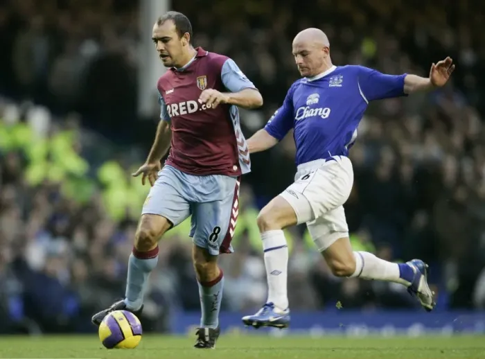 Framed Print : Everton v Aston Villa Aston Villas Gavin McCann and Evertons Lee Carsley Framed Print : Everton v Aston Villa Aston Villas Gavin McCann and Evertons Lee Carsley