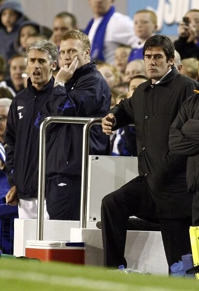Everton v Luton Town - Goodison Park - 24  /  10  /  06 Luton Towns manager Mike Newell is dejected as his side lose
