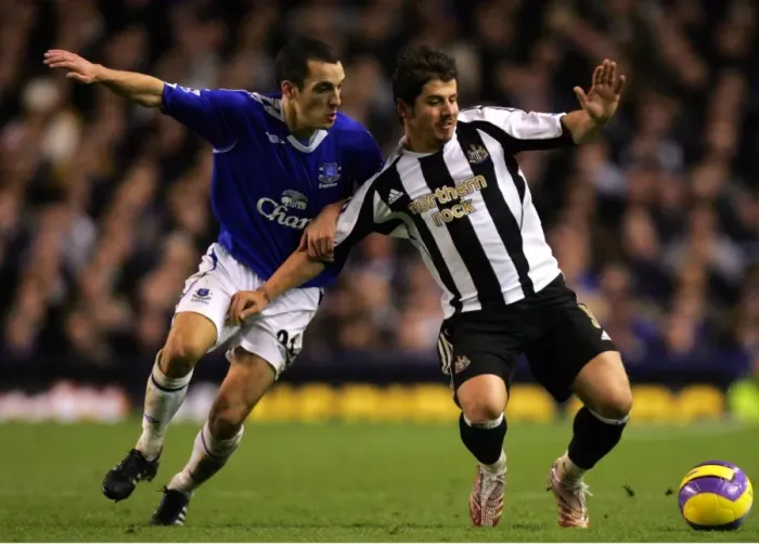 Framed Print : Everton v Newcastle United Leon Osman and Newcastles Emre in action Framed Print : Everton v Newcastle United Leon Osman and Newcastles Emre in action