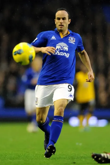 Framed Print : Everton vs. Blackburn Rovers: Premier League Battle at Goodison Park with Landon Donovan