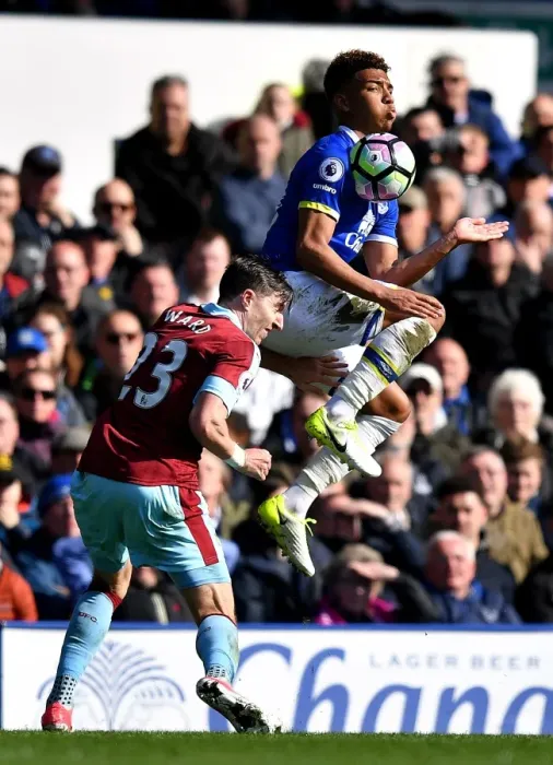 Framed Print : Everton vs Burnley: Intense Battle for the Ball - Mason Holgate vs Stephen Ward (Premier League 2016-17, Goodison Park) Framed Print : Everton vs Burnley: Intense Battle for the Ball - Mason Holgate vs Stephen Ward (Premier League 2016-17, Goodison Park)