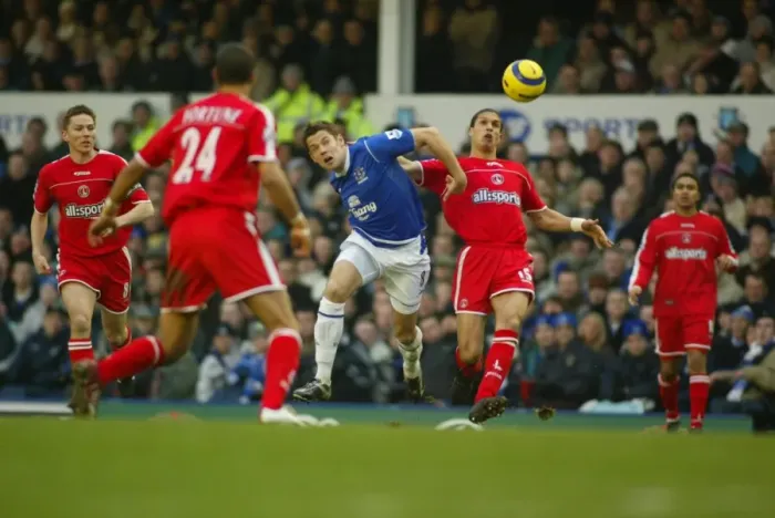 Framed Print : Everton vs Charlton (04-05): A Past Match - Everton 0-1 Charlton (22-01-05)