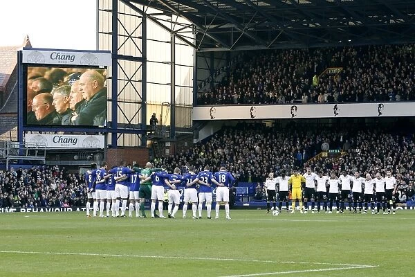 Everton vs Fulham: A Moment of Silence for Japan (Barclays Premier League, Goodison Park, 19 March 2011)