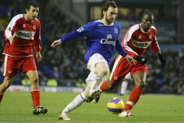 Framed Print : Everton vs. Middlesbrough Showdown: McFadden vs. Boateng