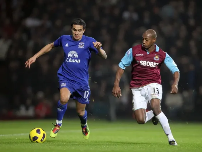 Framed Print : Everton vs. West Ham United: Tim Cahill vs. Luis Boa Morte - The Intense Rivalry (Upton Park, 2010) Framed Print : Everton vs. West Ham United: Tim Cahill vs. Luis Boa Morte - The Intense Rivalry (Upton Park, 2010)