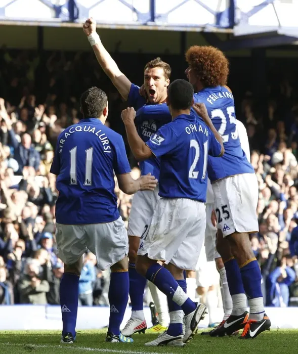 Framed Print : Everton's Apostolos Vellios Scores His Second Goal Against Wigan Athletic at Goodison Park (September 17, 2011, Barclays Premier League): Apostolos Vellios Celebrates with Teammates Framed Print : Everton's Apostolos Vellios Scores His Second Goal Against Wigan Athletic at Goodison Park (September 17, 2011, Barclays Premier League): Apostolos Vellios Celebrates with Teammates